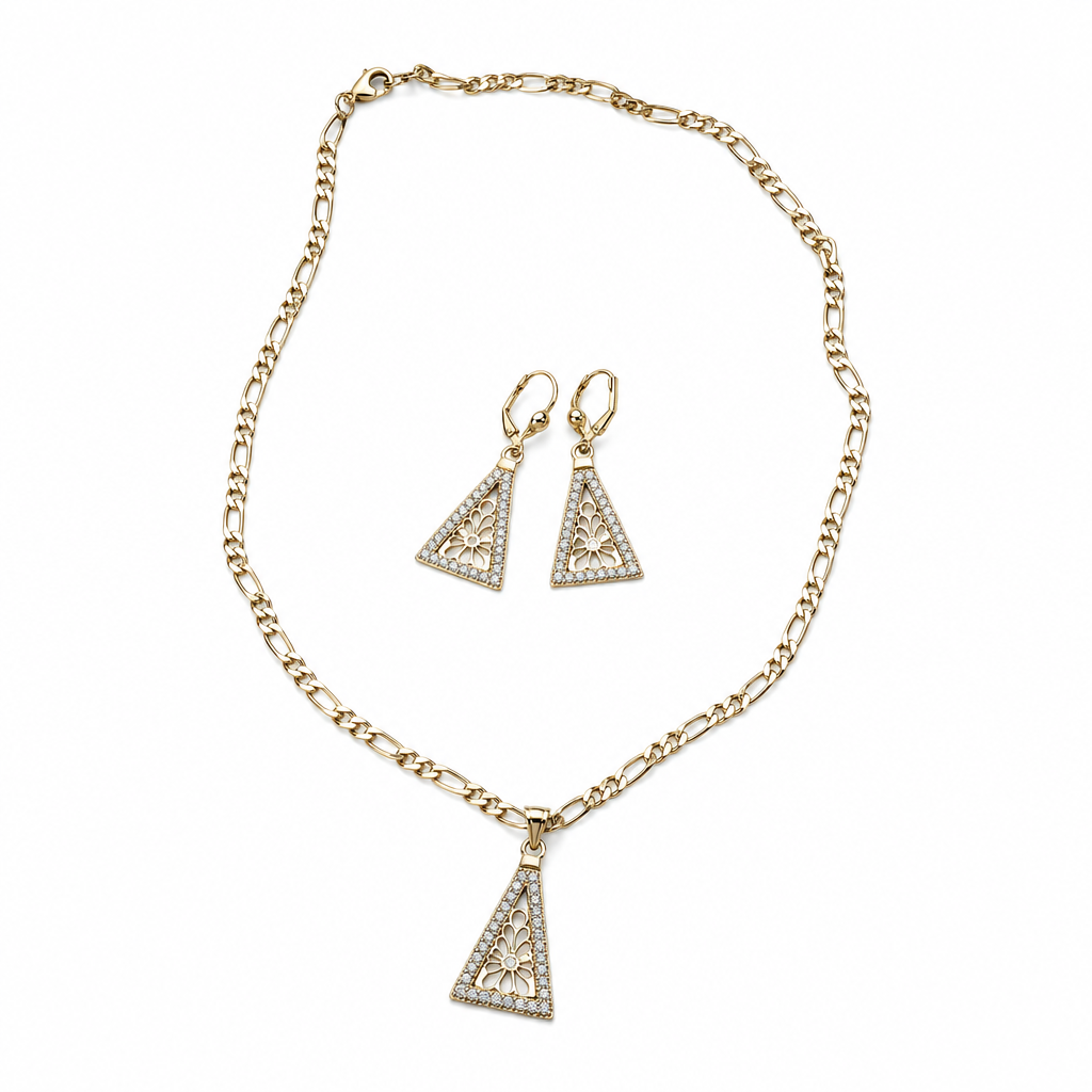 Miniature de Filigree Triangle Set