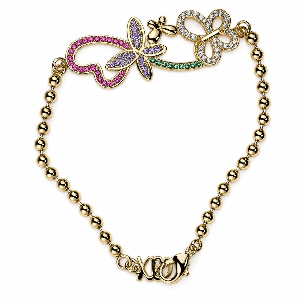 Miniature de Enchanted Multicolor Butterfly Bracelet
