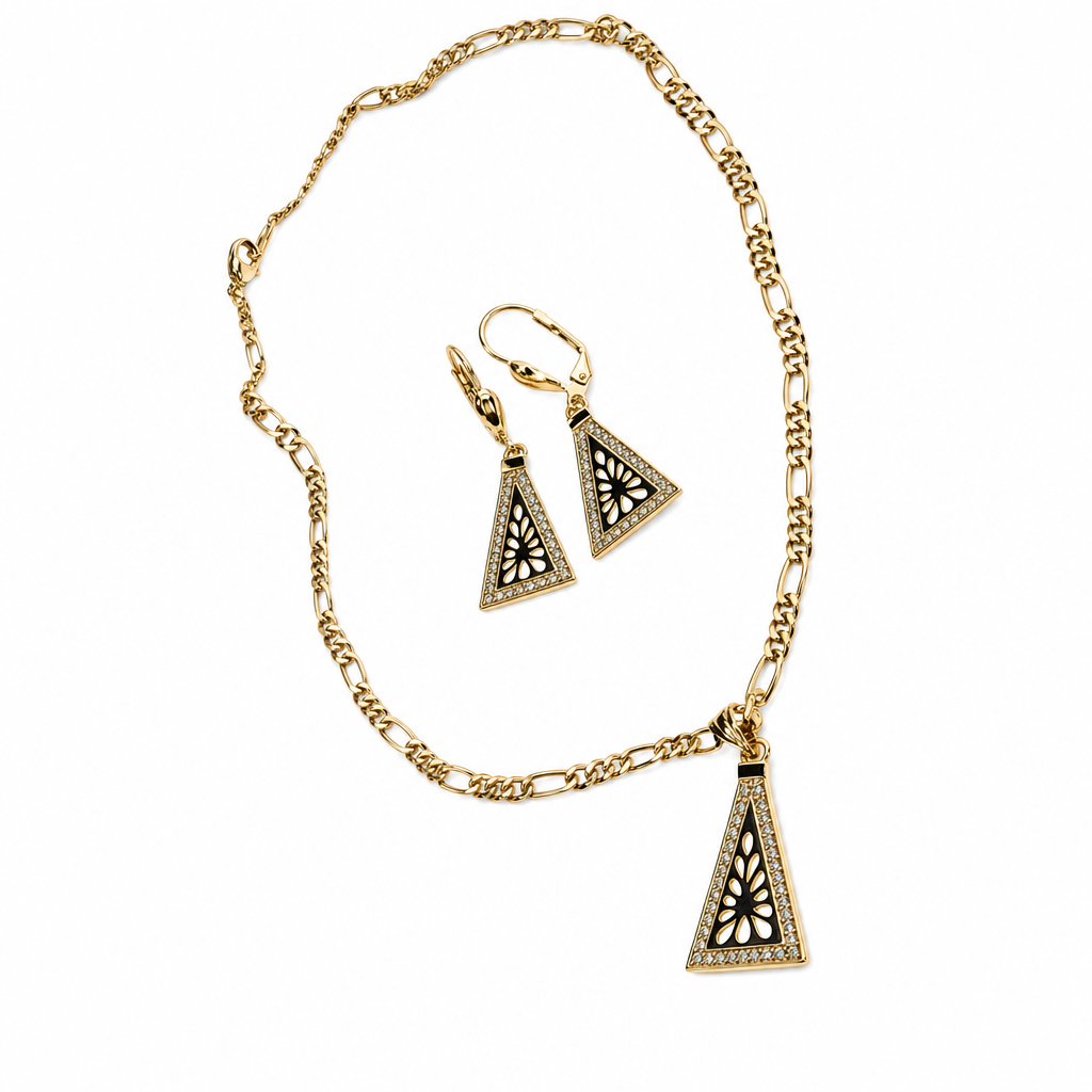 Miniature de Filigree Triangle Set