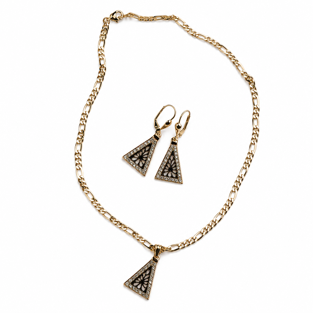 Miniature de Filigree Triangle Set